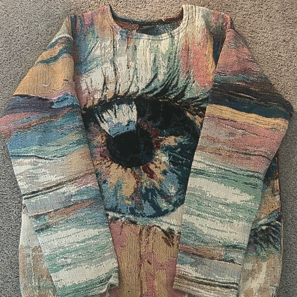 Visual eyes sweater by Dream of Threads
